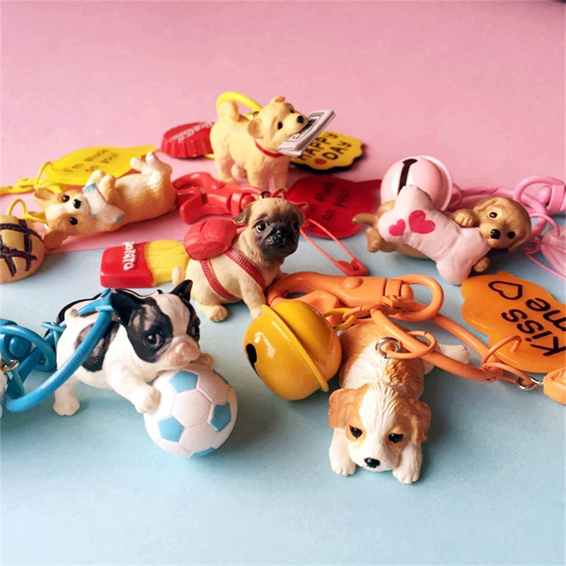 Фигурки животных Jimusuhutu брелок для ключей милый поросенок собаки кошки фигурки