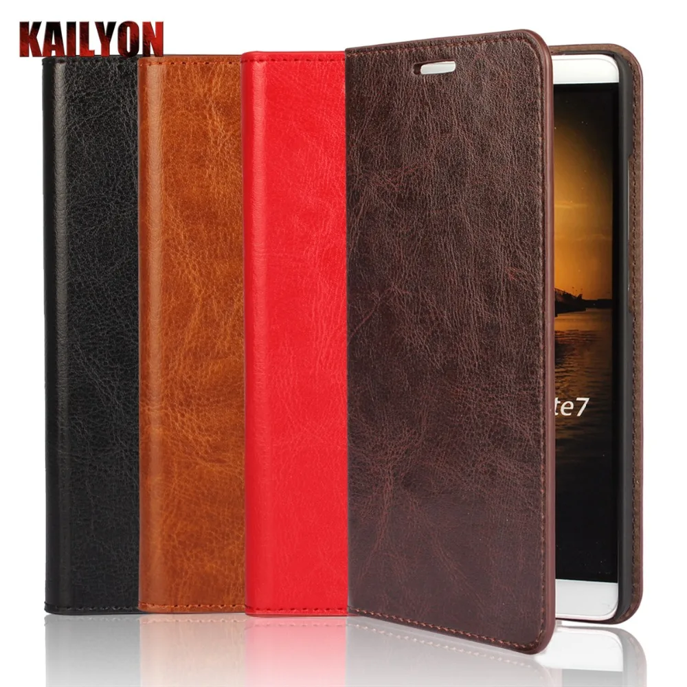 

Чехол-книжка из натуральной кожи для huawei Mate 7