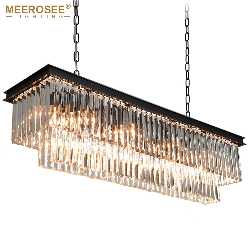 Современные прямоугольные подвесные светильники Хрустальные люстры de cristal лампа