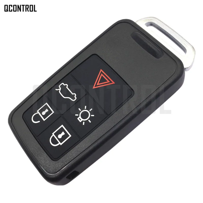 Qcontrol удаленный ключевой смарт-карта автомобиля сигнал тревоги для Volvo XC60 S60 S60L V40 V60 434 мГц с ID46 чип