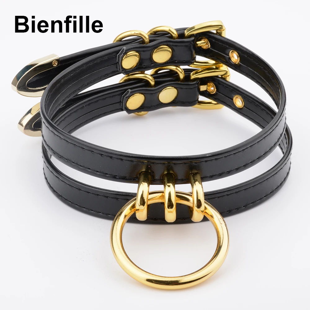 Женское классическое колье чокер ручной работы из искусственной кожи в