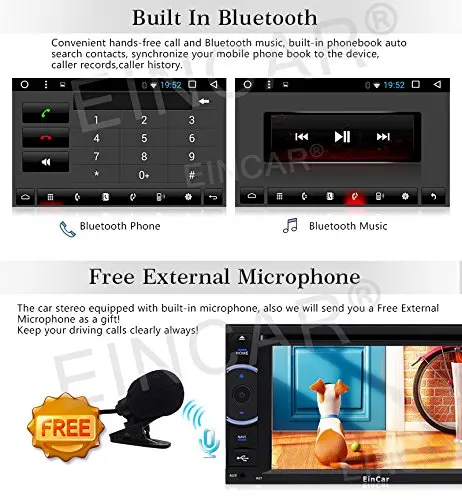 Android 6 0 автомобильный стерео с беспроводной резервной камерой 2 Din Радио сенсорный
