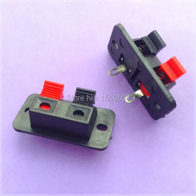 20X 2 контактный кабельный зажим клиновидный пружинный бит красный черный