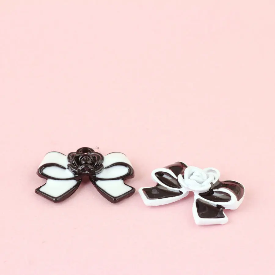 Новое поступление 30 шт. модная декоративная эмалированная роза цветок узел бант