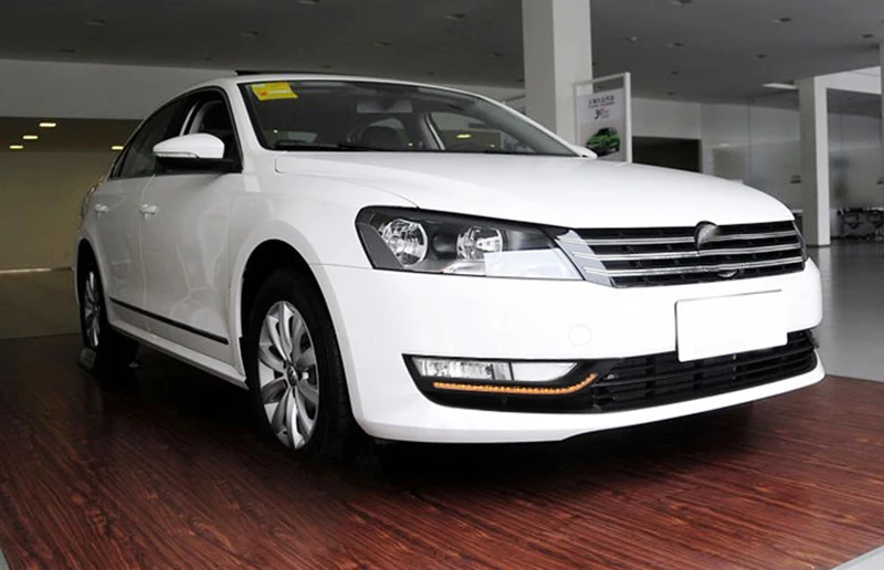 1 пара автомобильных мигающих дневных ходовых огней для Volkswagen VW Passat 2013 2014 2015 B7