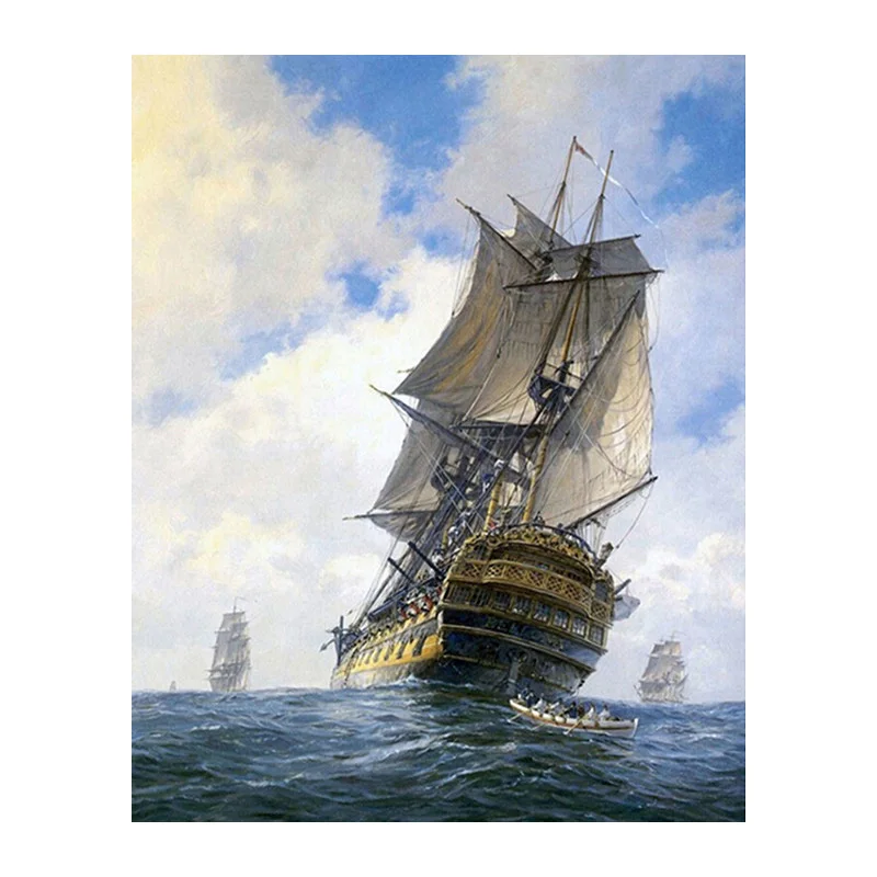 Набор для алмазной вышивки 5D сделай сам картина лодка в море вышивка крестиком