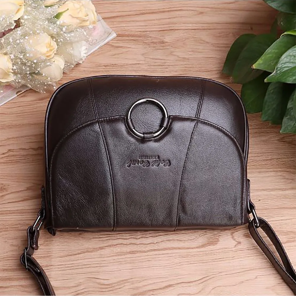 Сумка на плечо женская из натуральной кожи модный трендовый Повседневный