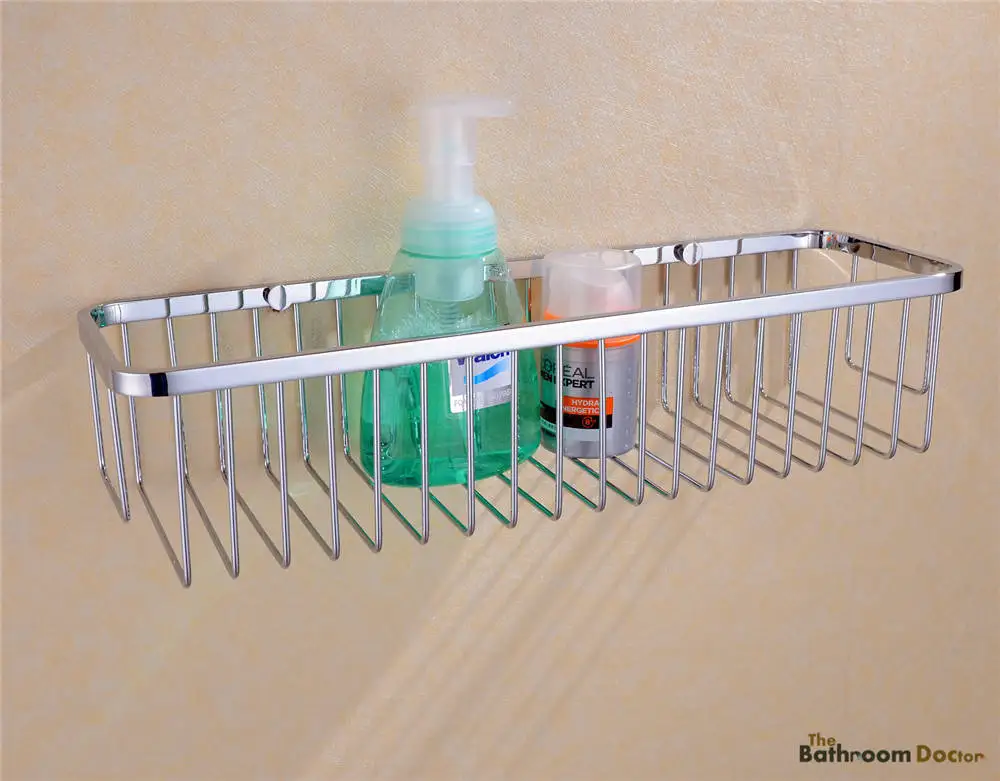 Аксессуары для ванной комнаты настенная корзина из нержавеющей стали душа полки