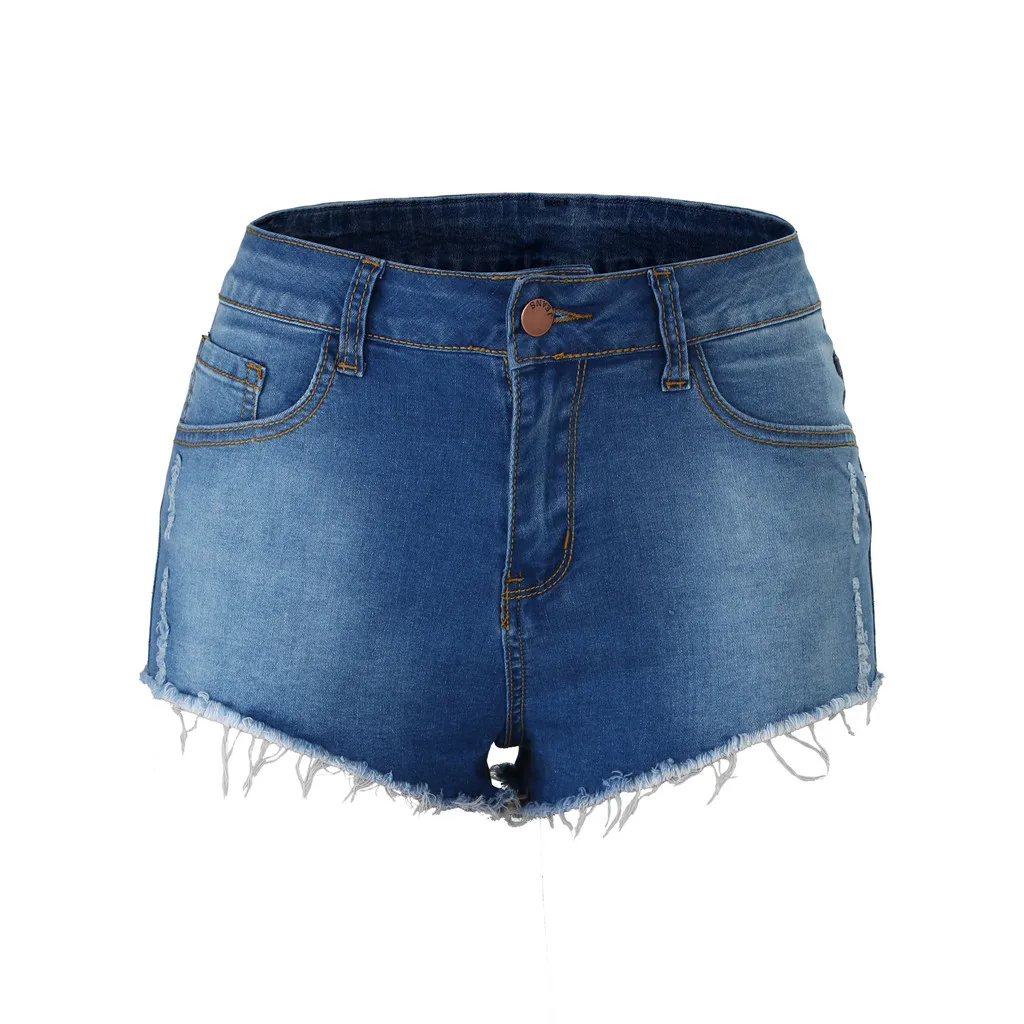 Джинсовые шорты для женщин пикантные джинсовые с высокой талией обтягивающие