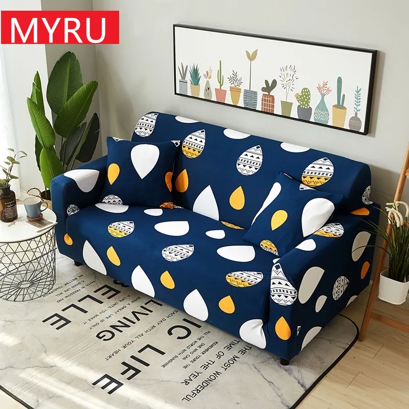 

Modern Geometric Sofa Slipcovers Tight Wrap All-inclusive Slip-resistant Elastic Cubre Sofa Towel Corner Sofa Cover Couch Cover
