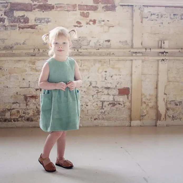 2019 летнее платье для маленьких девочек с карманами Простое Повседневное