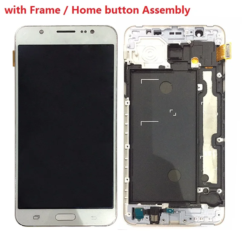Сенсорный ЖК экран с дигитайзером в сборе и рамке для Samsung Galaxy J7 2016 J710F J710FN J710FN/DS