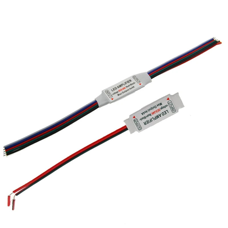 Светодиодный мини-усилитель RGBW с 5Pin проводом DC 5-24 В 4CH x 4A для 5050 2835 светодиодный