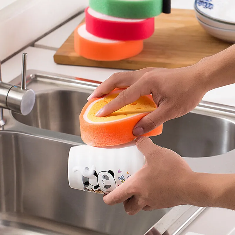 1 шт. полотенце для посуды в форме фруктов уплотненная Губка из микрофибры ткань