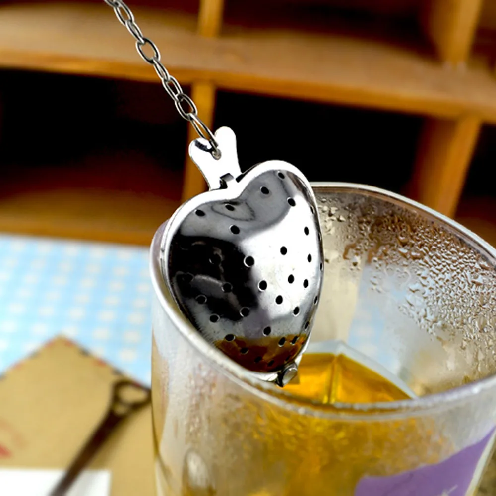 Чай Infuser в форме сердца здоровый интенсивный вкус многоразовый чайный пакетик