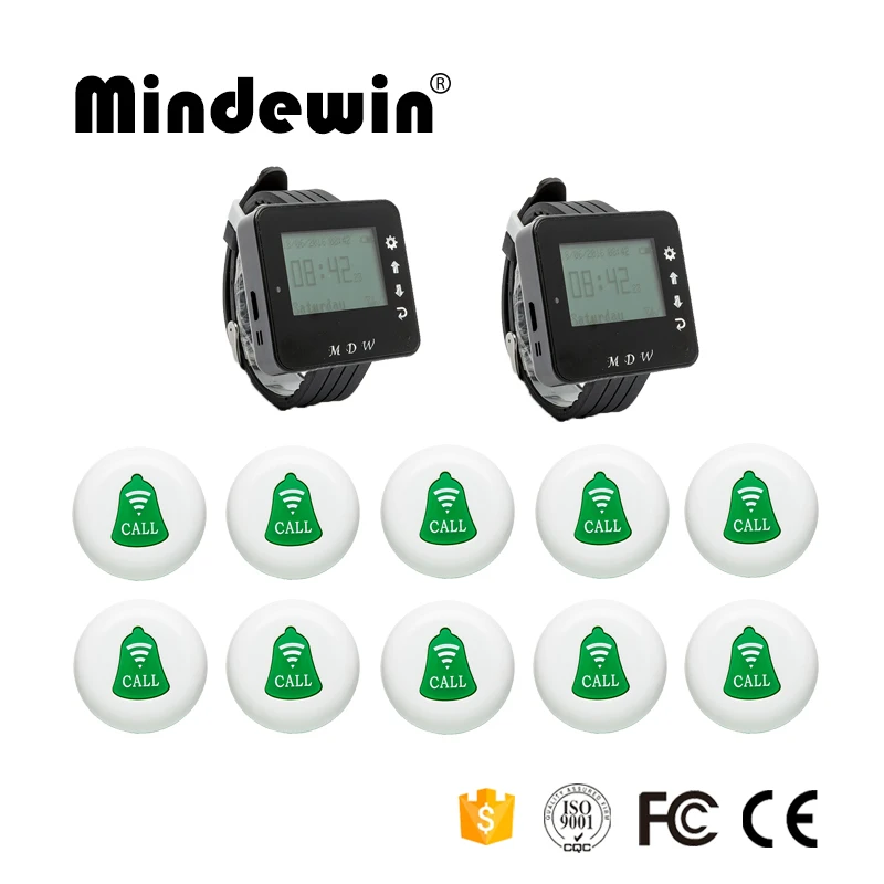 Mindewin 2017 Высокое качество ресторан пейджер Беспроводная система вызова