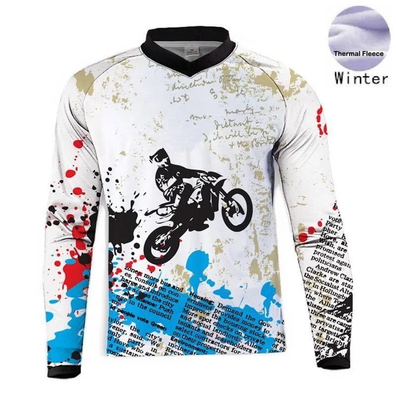 

Winter New Arrive Moto Motocross Keep Dry Jersey MX DH Downhill Jersey Offroad Mountain Clycling Long Sleeve Mtb Jersey