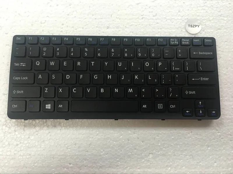 Новая английская клавиатура для SONY Vaio E14 SVE14 SVE141 SVE 14 SVE14111ELW series черная без