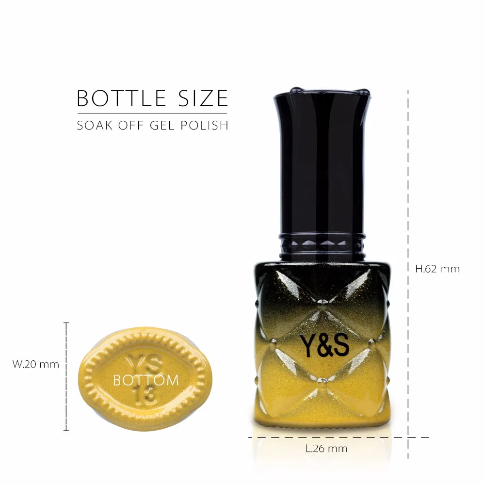 Y & S ногтей Цвет изменение Температура гель для UV лак Pro Nail светодио дный Soak Off