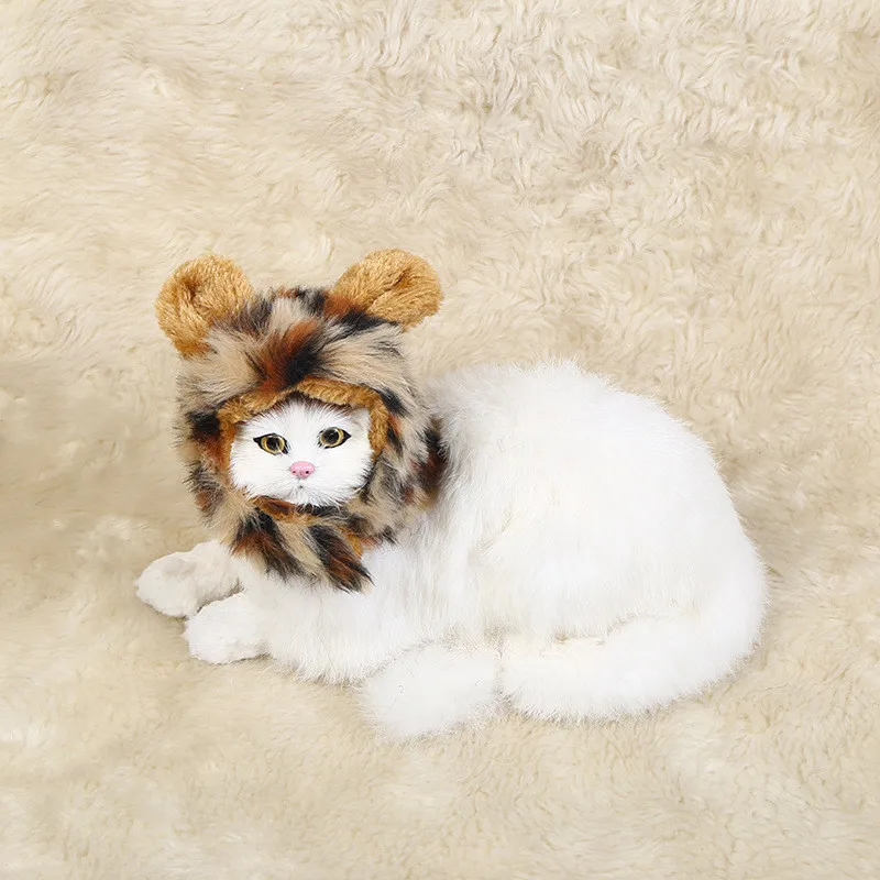 Милый костюм для домашних животных аксессуар Зимний Теплый головной убор кошек