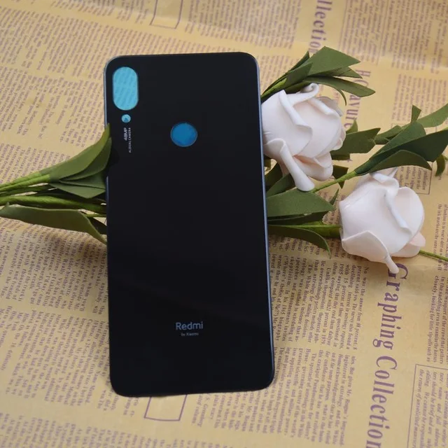 Новая задняя крышка батарейного отсека для Redmi Note 7 Pro заднее стекло Xiaomi Крышка с