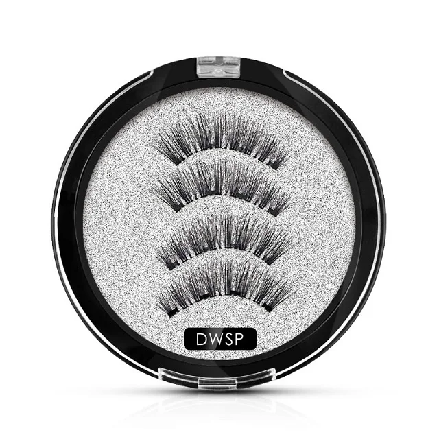 DWSP Shozy магнитные ресницы с 4 магнитами ручной работы 3D Магнитные ресницы для наращивания накладные ресницы магнит lash-KS09-4 - Цвет: DWSP