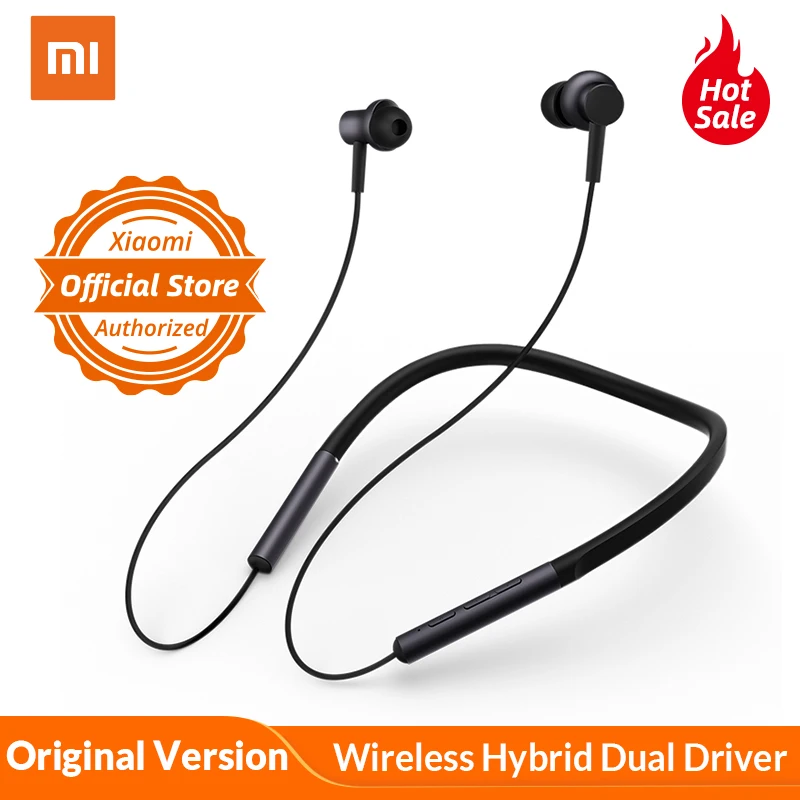 Xiaomi mi bluetooth-наушники с шейным ремешком, наушники с воротником, беспроводной гибридный двойной драйвер Apt-x с mi c для Xiao mi Red mi 5 plus 4X A1
