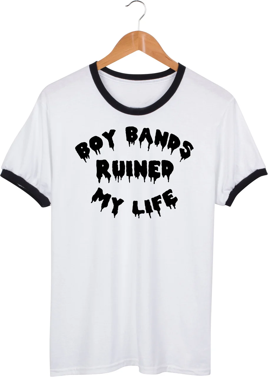 Новейшая Женская футболка для мальчиков группа разрушенная моя жизнь черный