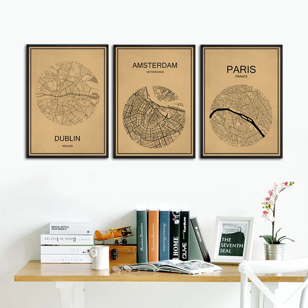 Круглая наклейка в стиле ретро с надписью Бангкок | Дом и сад