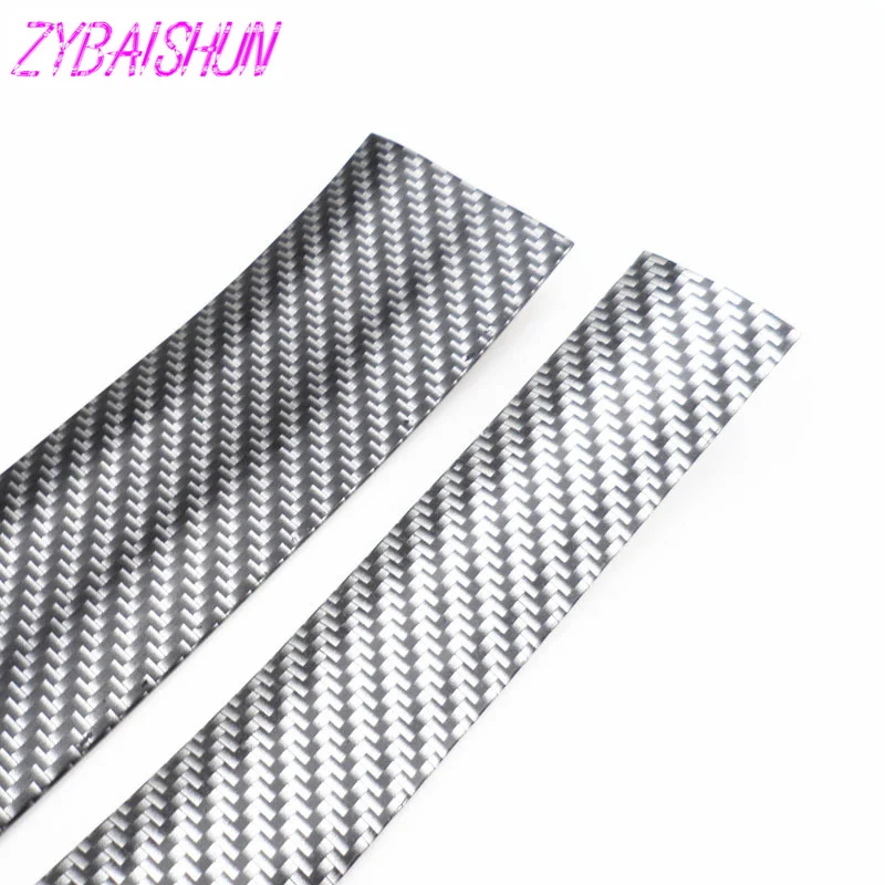 Наклейки 5D из углеродного волокна резиновый порог защитные товары для Mercedes-Benz