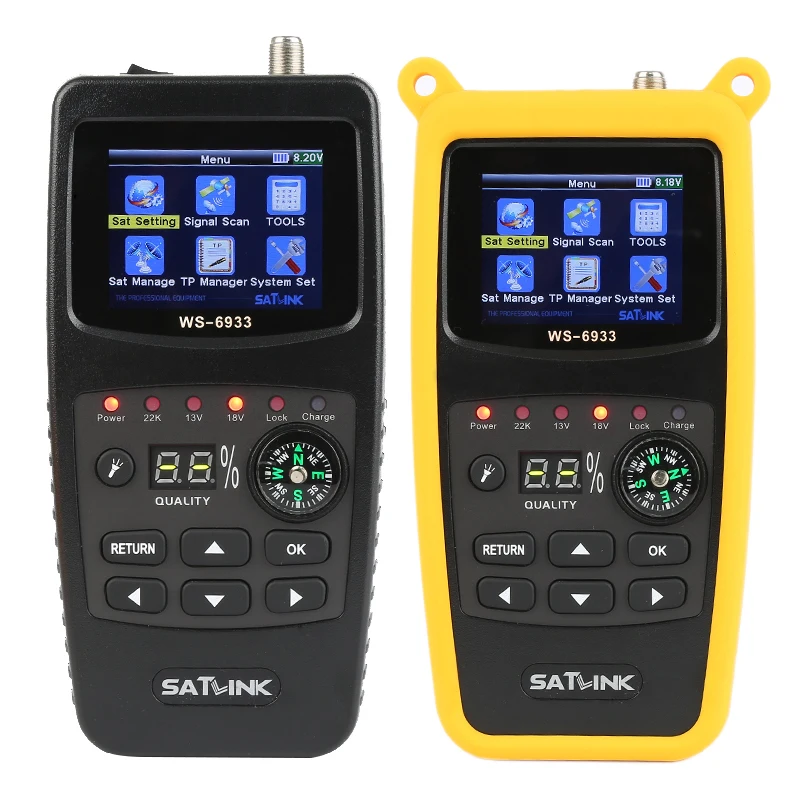 Цифровой спутниковый искатель Satlink стандарта FTA CKU Band WS6933 vs GT MEDIA V8 Finder 2