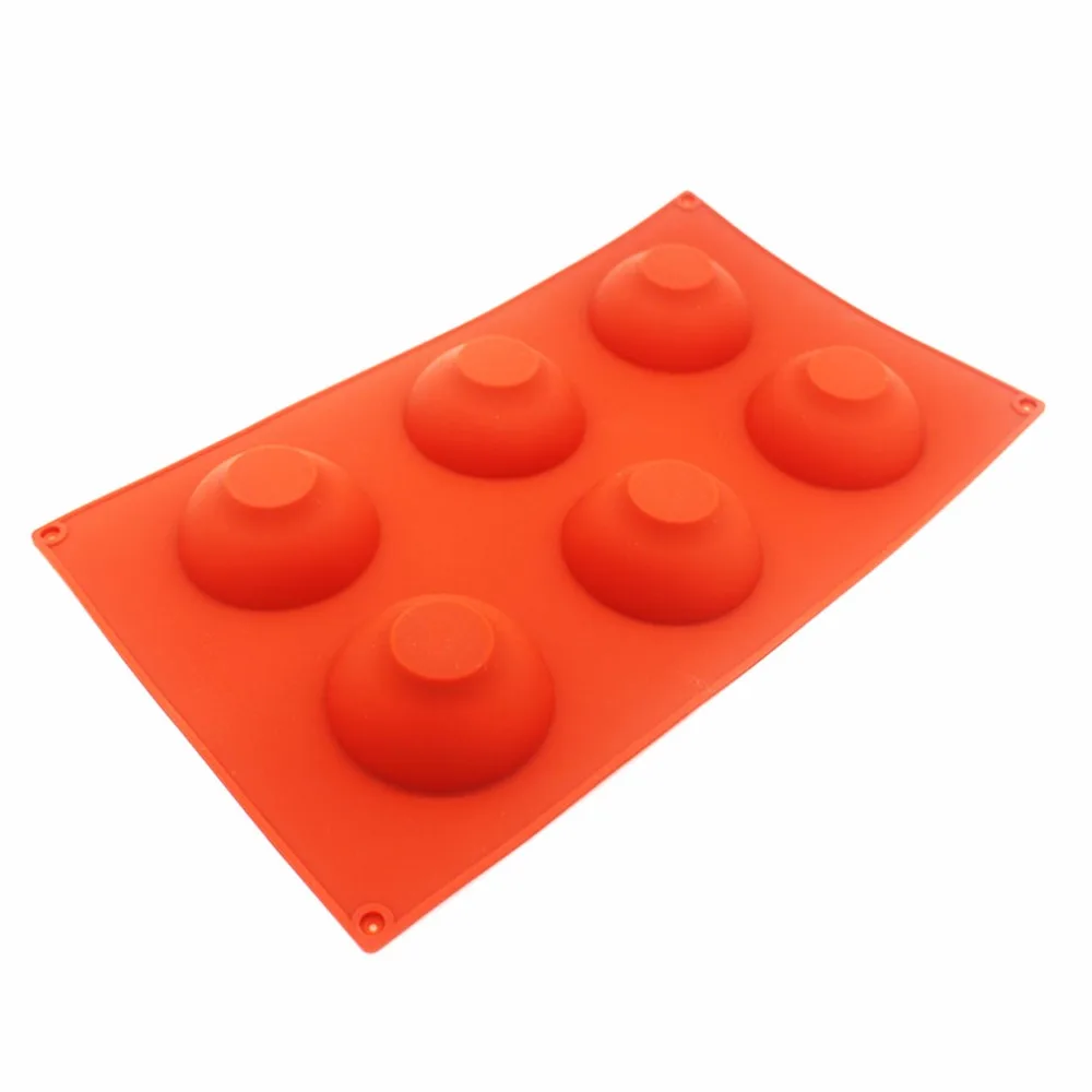 Кухонная форма для выпечки силиконовая кекса полушаровая торта круглая пудинга