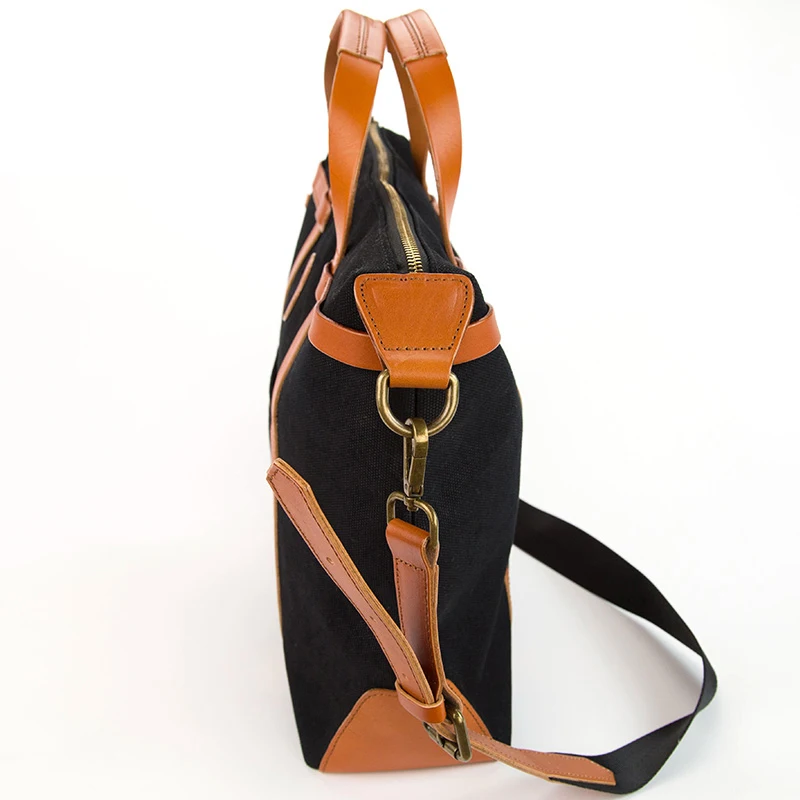 

Brand canvas man messenger bag fashion leather patchwork canvas shoulder men bags preppy style all match handbag for man