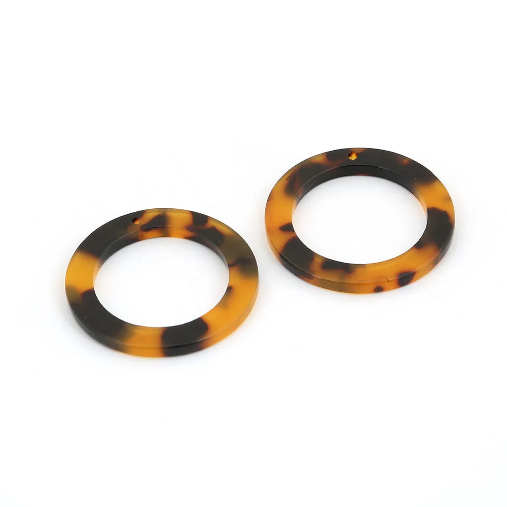 6 шт./лот акриловые Подвески коричневого цвета геометрические звездочки