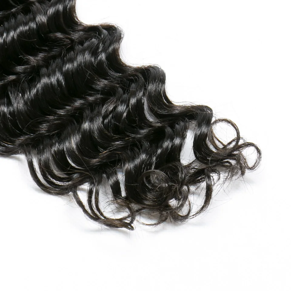 Малазийские неповрежденные волосы с глубокой волной Хлои 1 шт. 100% волнистые