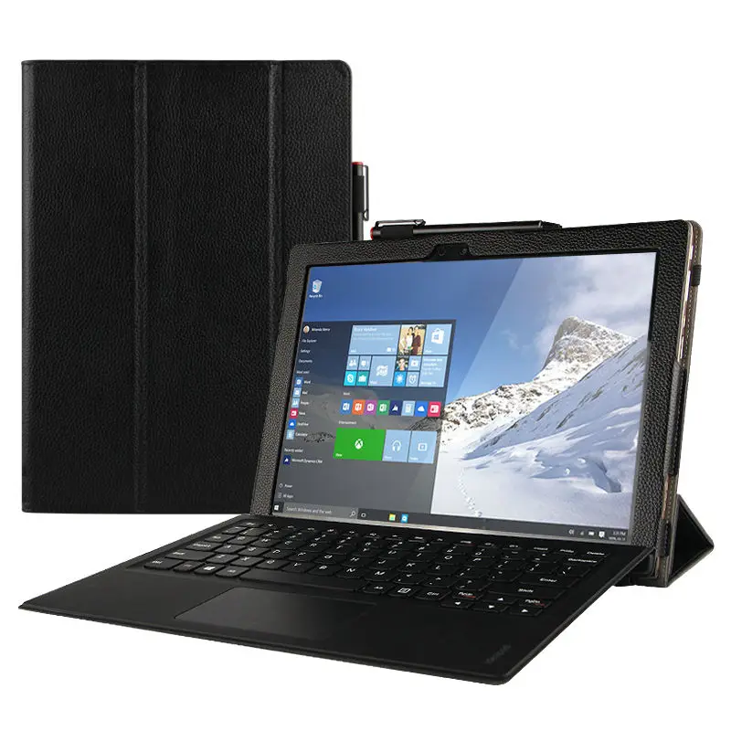 Чехол из воловьей кожи для Lenovo Ideapad Miix 510 натуральный защитный смарт-чехол кожаный