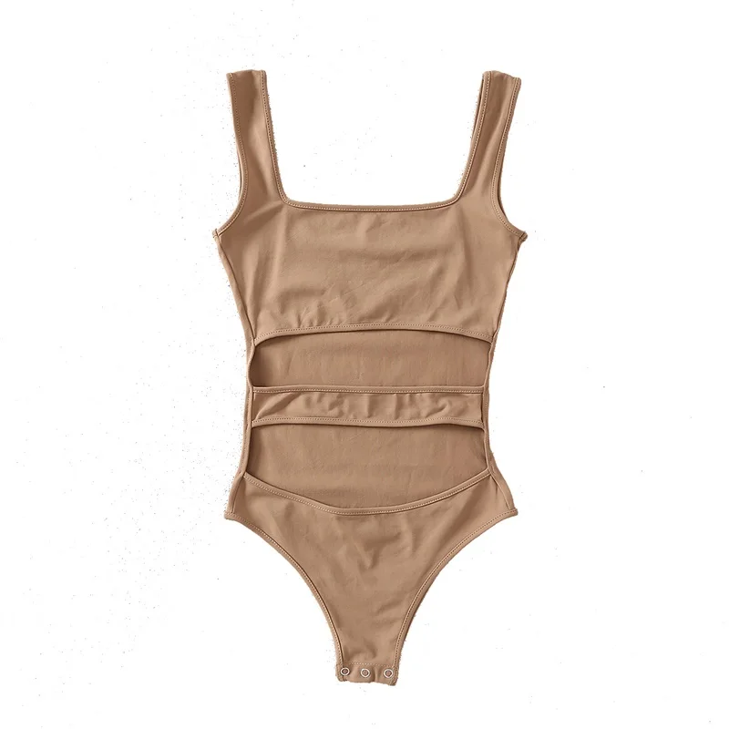 Женские Боди с вырезами - Цвет: khaki