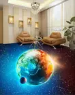 Бесплатная доставка, 3D напольное покрытие на заказ со звездами и планетами, фотообои для стен, домашний декор, настенная почта