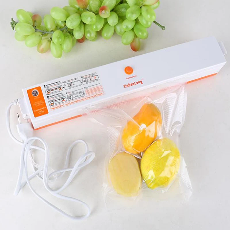 XINBAOLONG Электрический бытовой автоматический пищевой вакуумный упаковщик 110 220 В