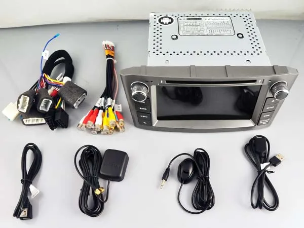 1024x600 четырехъядерный 7 &quotAndroid 1 для Toyota Avensis 2003 2008 2 din автомобильный dvd gps навигация