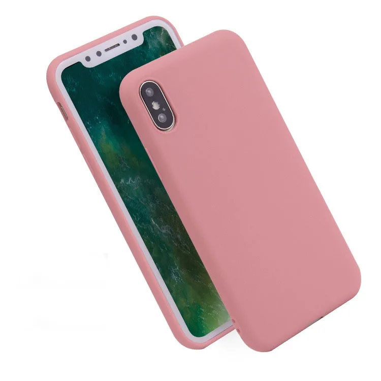 Цветной чехол для телефона Apple iPhone 7 8X5 5s SE 6 6s Plus 8 Мягкий Силиконовый ТПУ резиновый