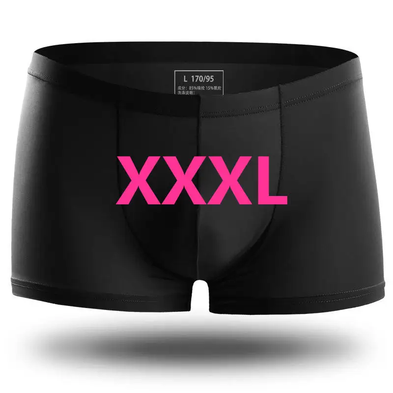 3pcs Black XXXL 3 шт., Xiaomi mijia, летние, ультра-тонкие, мужские трусы, шелк льда, бесшовные, мужские боксеры, одноцветные, полупрозрачные, дышащие трусы - Color: 3pcs Black XXXL
