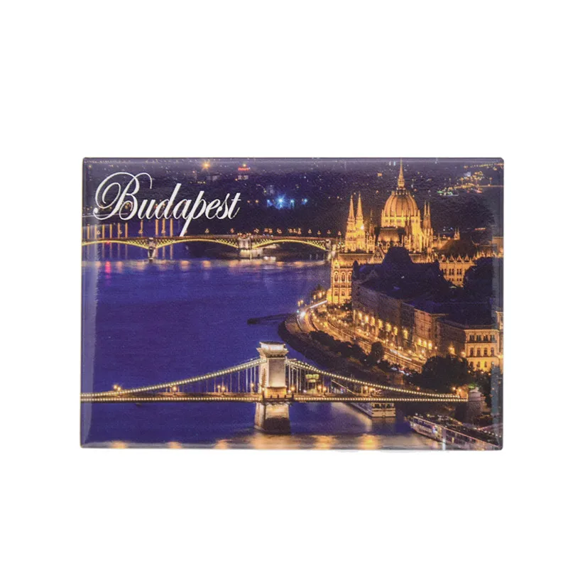 Budapest магниты на холодильник Городской Ночной живописный магнит наклейка сувенир
