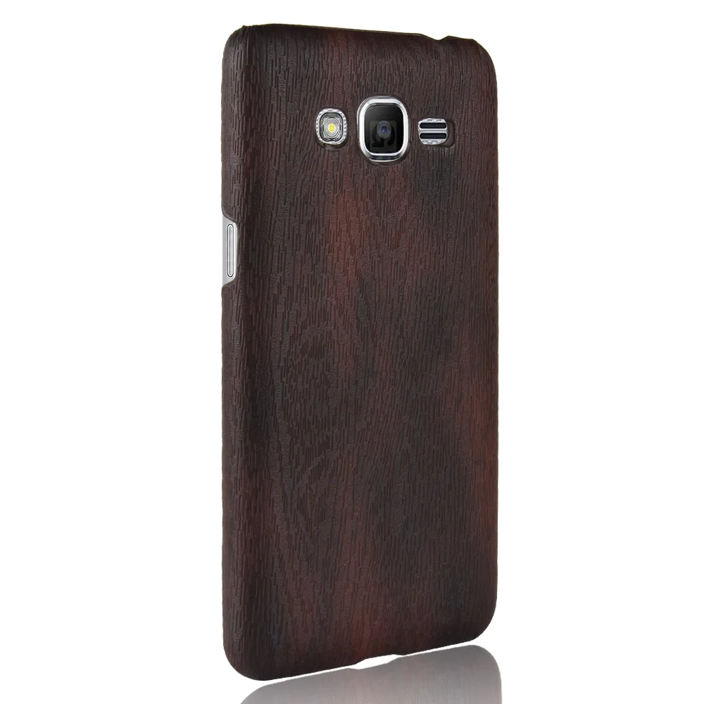 For Samsung Galaxy J2 Prime case Hard PU Leather G532F G532 protective Back Cover Wood grain bag shell |