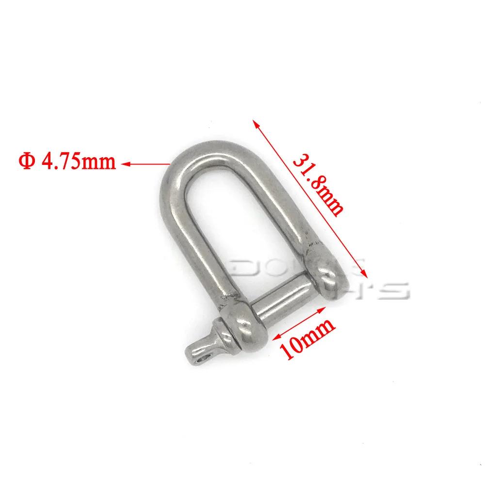 Goedkoop 50 Stks/partij U Vorm Rvs Verstelbare Anker Beugel Outdoor Camping Emergency Touw Survival Paracord Armband Gesp