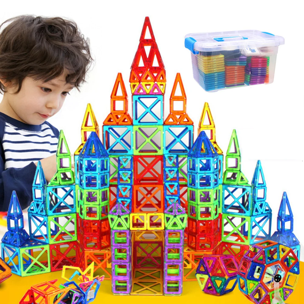 

Mini Building Blocks Kids DIY Building Construction Toys Creativity Magnetic Designer Educational Magnetic Toys For Kids