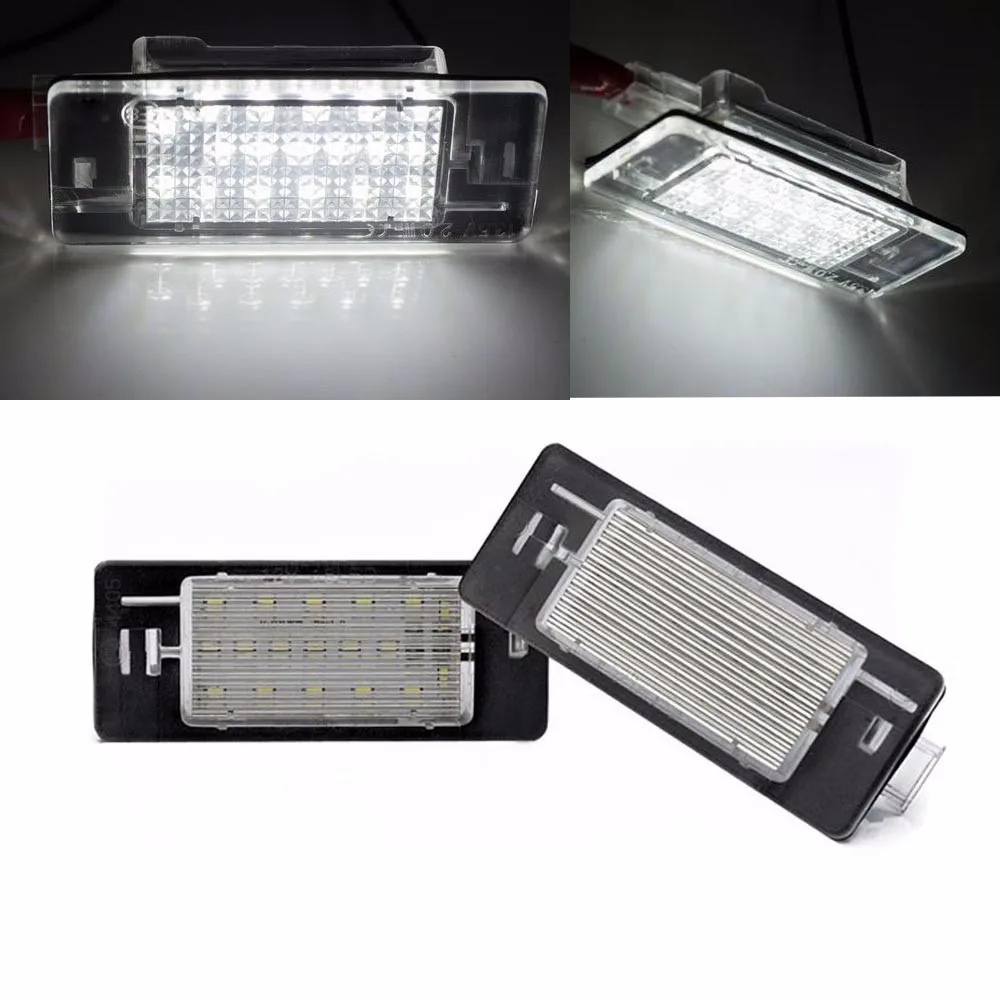 2x Canbus 3528SMD светодиодный светильник номерного знака, лампа номерного знака, автомобильный светильник, лампы для Opel Vectra C Estate 2002-2008, автомобильный светильник, источник