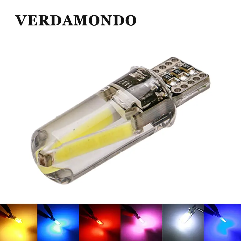 

1x T10 W5W LED Lights 2COB Filament Auto Turn Signal License Plate Interior Dome Reading Trunk Lamp Wedge 12V Car Clearance Bulb