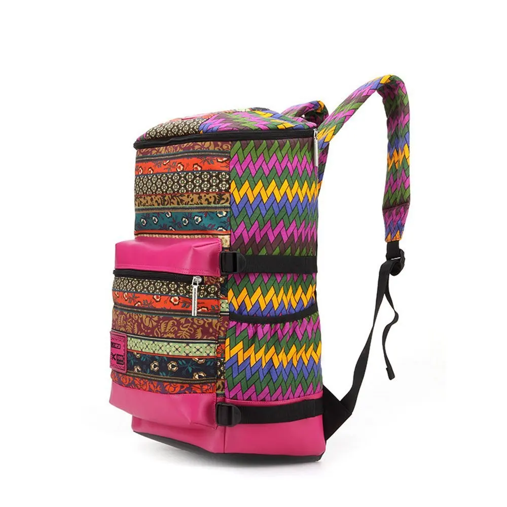 Male Female Casual Travel Striped Tribal Vintage Ethnic Hiking Backpack Large Capacity BackPacks for Teenage Girls Boys Students | Багаж и