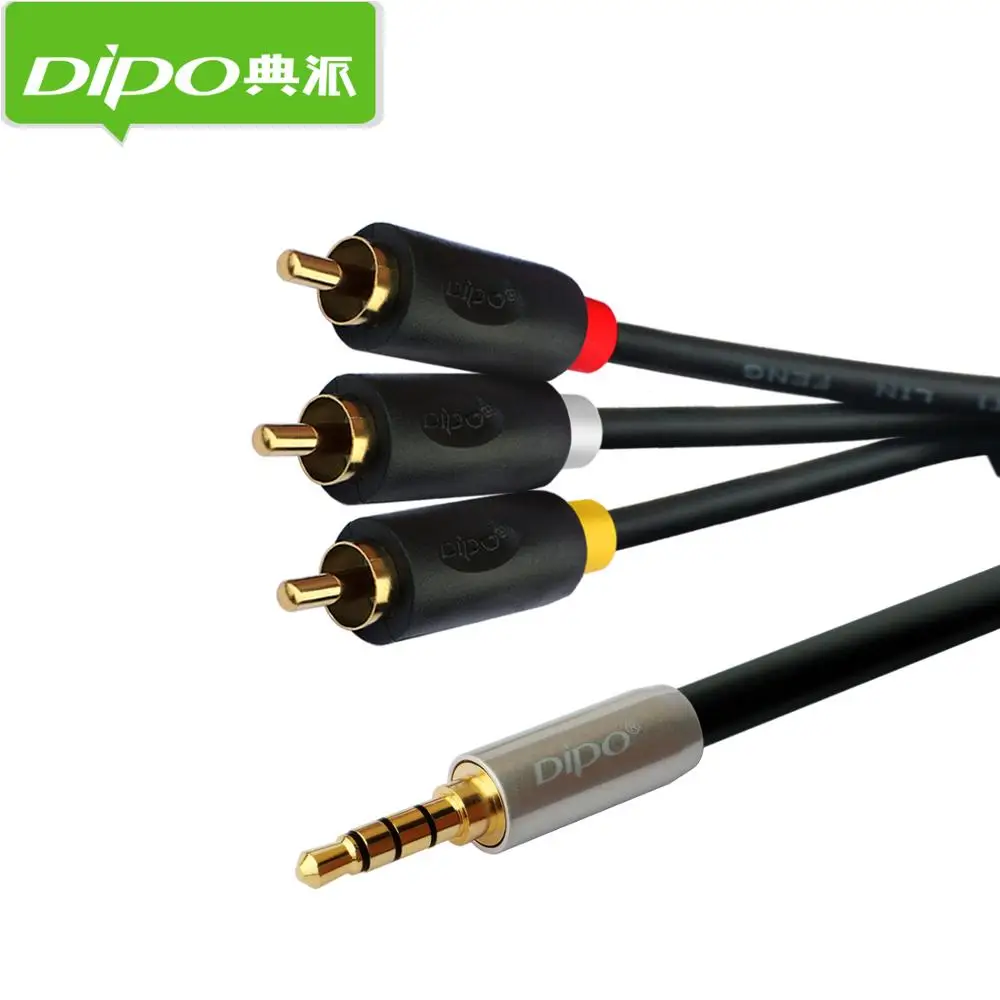 3 5 мм разъем для RCA штекер адаптер аудио конвертер Видео ТВ DVD приставка AV кабель 1